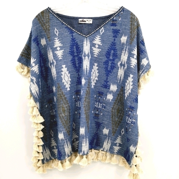 Hollister Women's One Size Boho Tribal Blouse - Picture 2 of 11